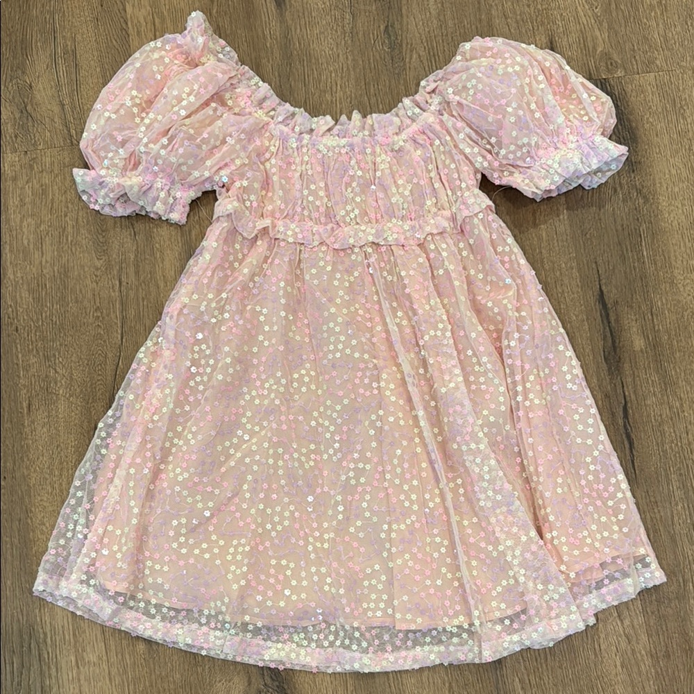NWT Buddy Love Pink Sequin Dress - Picture 5 of 5